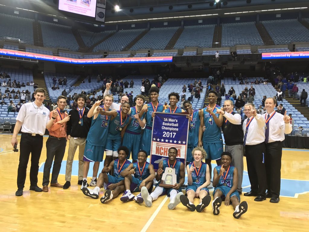 3A Men’s Basketball State Championship: Cox Mill holds off Eastern Guilford 70-66 to win their first State Championship