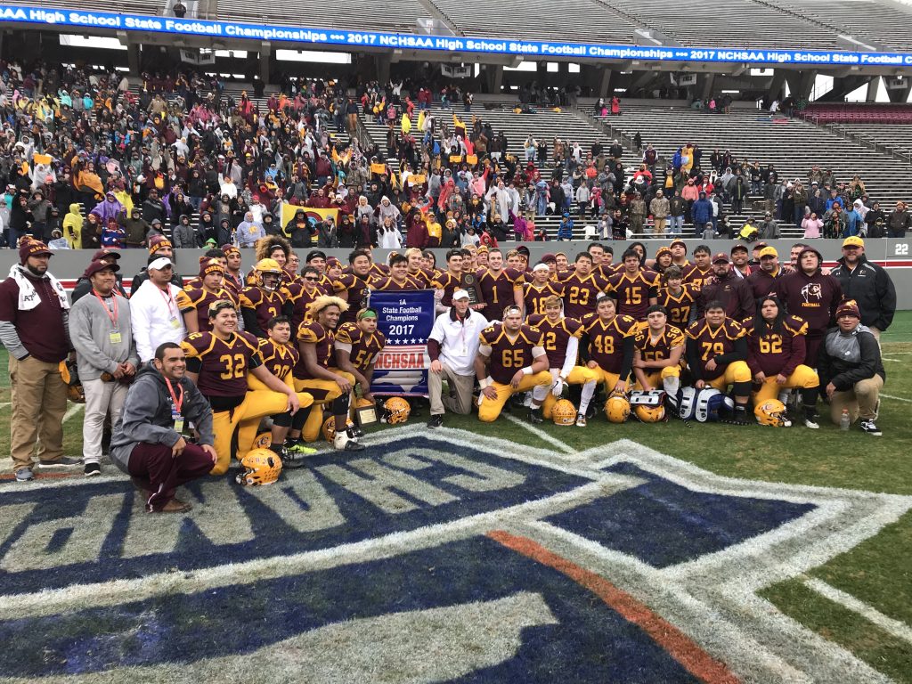 1A FOOTBALL CHAMPIONSHIP – Cherokee wins first football title in history with a 21-13 victory over North Duplin