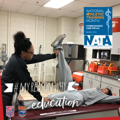 Athletic Training Month: LAT Brittney Fuller from Berry Academy shares her #MyReasonWhy story