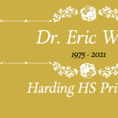 Harding Principal Dr. Eric Ward passes suddenly at 46