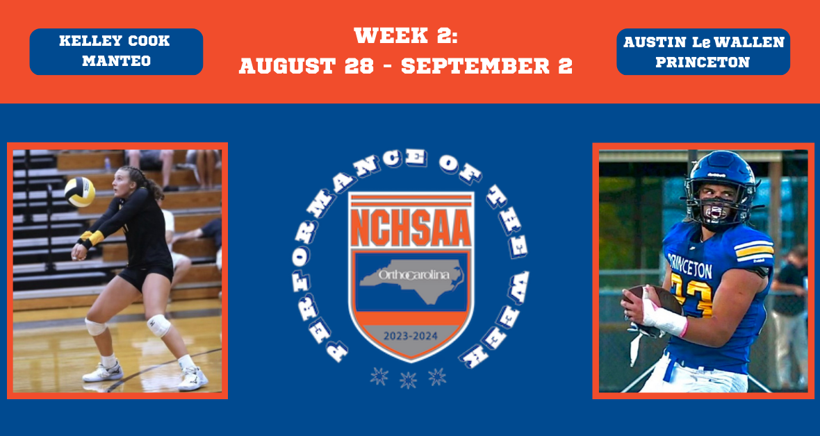 WEEK 2 202324 OrthoCarolina Performance of the Week NCHSAA